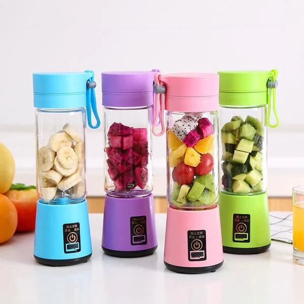 6 BLADES PORTABLE JUICER BLENDER-USB RECHARGEABLE 380ML